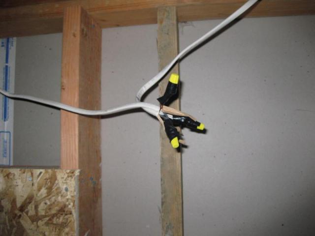 Exposed electrical connection
