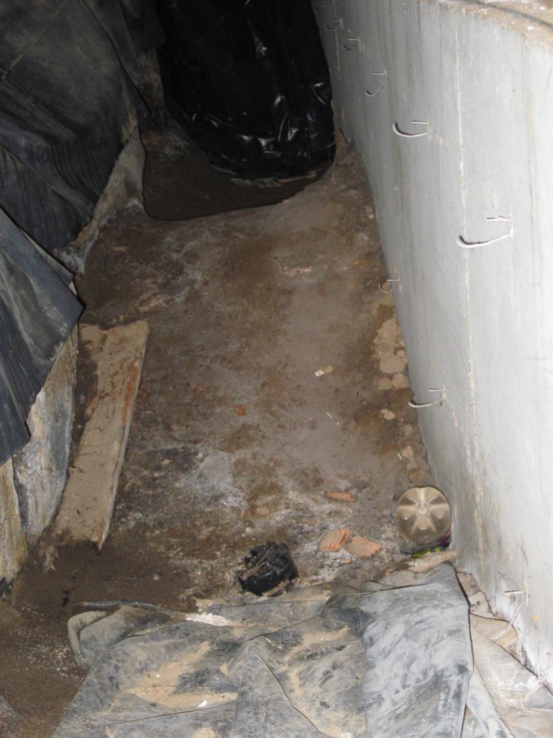 Wet crawl space with numerous issues.